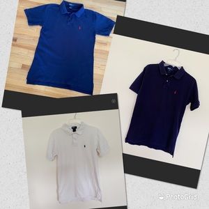 Bundle of 3 Boys Large Ralph Lauren Polos